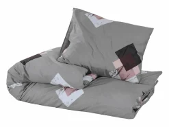 Juego de funda nórdica algodón 135x200 cm ES674162 Gris Outlet