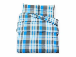 Juego de funda nórdica algodón azul y 135x200 cm ES932744^ Clearance