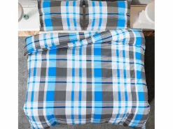 Juego de funda nórdica algodón azul y 135x200 cm ES932744^ Clearance
