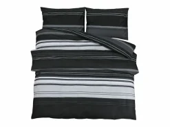 Ropa De Cama|Juego De Sábanas|Juego de funda nórdica algodón negro y 200x200 cm ES846885