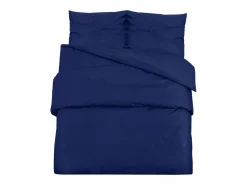 Juego de funda nórdica microfibra ligera marino 140x200 cm ES288830 Azul Outlet
