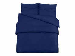 Juego de funda nórdica microfibra ligera marino 200x200 cm ES818559 Azul Discount