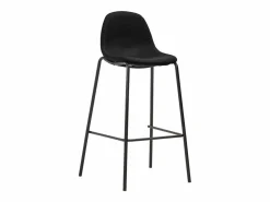 Juego de mesa alta y taburetes 5 piezas tela negra^vidaxl Discount