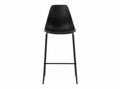 vidaxl Juego de mesa alta y taburetes 5 piezas plástico Negro Sale