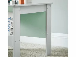 Sobuy Escritorio Tradicional|Juego de Mesa y Silla Infantil de Madera Escritorio Infantil con 2 sillas Muebles Infantiles para Niños Verde y Gris KMB88-HG ES