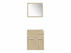 vidaxl Estantería Sobre Inodoro|Juego de muebles de baño 4 pzas contrachapada roble Sonoma