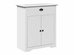 vidaxl Estantería Sobre Inodoro|Juego de muebles de baño BODO 4 pzas madera maciza pino