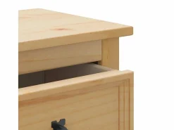 vidaxl Estantería Sobre Inodoro|Juego de muebles de baño Corona 3 pzas madera maciza pino