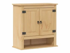 Juego de muebles de baño Corona 3 pzas madera maciza pino^vidaxl Outlet