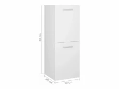 vidaxl Estantería Sobre Inodoro|Juego de muebles de baño madera de ingeniería