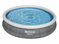 Juego de piscina redondo 366x76 cm ES152381 Gris Discount
