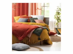 Douceur d'intérieur Juego de sábanas de gasa de algodón 260 x 240 cm Beige Outlet
