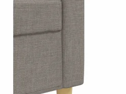 vidaxl Conjunto Sofá Y Sillón|Juego de sofá 3 piezas con reposapiés y cojines tela taupé