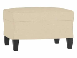 Clicnbuy Juego de sofás 3 piezas tela color Crema Sale