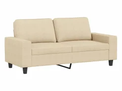 Clicnbuy Juego de sofás 3 piezas tela color Crema Sale