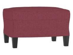 Clicnbuy Conjunto Sofás|Juego de sofás 3 piezas tela tinto