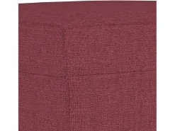 Clicnbuy Conjunto Sofás|Juego de sofás 3 piezas tela tinto