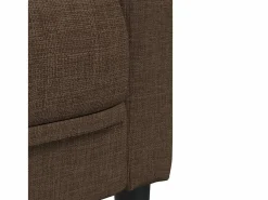 Juego de sofás 3 piezas tela marrón^Clicnbuy Clearance