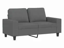 vidaxl Juego de sofás 3 piezas tela oscuro Gris New