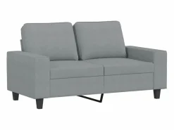 Clicnbuy Conjunto Sofás|Juego de sofás 4 piezas tela claro
