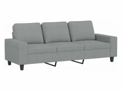 Clicnbuy Conjunto Sofás|Juego de sofás 4 piezas tela claro