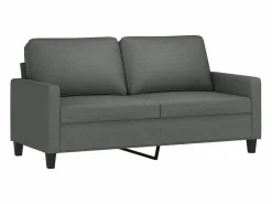 Clicnbuy Juego de sofás con cojines 3 piezas tela oscuro Gris Discount