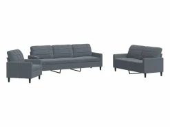 Juego de sofás con cojines 4 piezas terciopelo oscuro^vidaxl Outlet