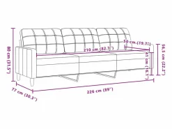 vidaxl Conjunto Sofá Y Sillón|Juego de sofás con cojines 3 piezas terciopelo tinto