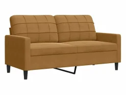 vidaxl Juego de sofás con cojines 2 piezas terciopelo marrón Marru00f3n Online