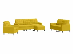 vidaxl Conjunto Sofá Y Sillón|Juego de sofás con cojines 4 piezas terciopelo