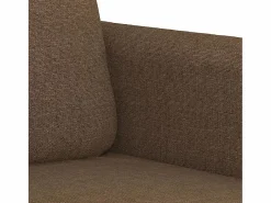 Clicnbuy Conjunto Sofás|Juego de sofás con cojines 2 piezas tela marrón