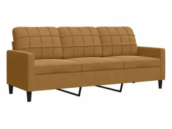 vidaxl Conjunto Sofá Y Sillón|Juego de sofás con cojines 2 piezas terciopelo marrón