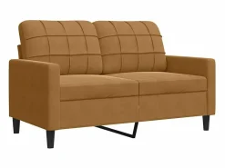vidaxl Conjunto Sofá Y Sillón|Juego de sofás con cojines 2 piezas terciopelo marrón