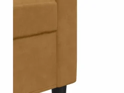 vidaxl Conjunto Sofá Y Sillón|Juego de sofás con cojines 2 piezas terciopelo marrón