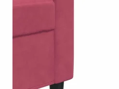 vidaxl Conjunto Sofá Y Sillón|Juego de sofás con cojines 2 piezas terciopelo tinto