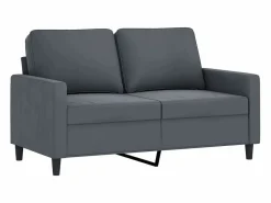 vidaxl Conjunto Sofá Y Sillón|Juego de sofás con cojines 3 piezas terciopelo oscuro