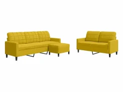 vidaxl Conjunto Sofá Y Sillón|Juego de sofás con cojines 3 piezas terciopelo