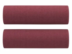 vidaxl Conjunto Sofá Y Sillón|Juego de sofás con cojines 3 piezas tela tinto