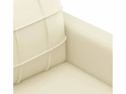 Clicnbuy Conjunto Sofás|Juego de sofás con cojines 2 piezas cuero sintético