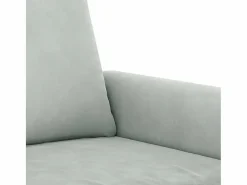 vidaxl Conjunto Sofá Y Sillón|Juego de sofás con cojines 2 piezas terciopelo claro