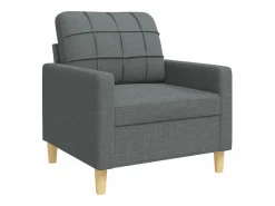 Juego de sofás con reposapiés 4 piezas tela oscuro^Clicnbuy Sale