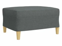Juego de sofás con reposapiés 4 piezas tela oscuro^Clicnbuy Sale