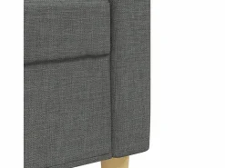 Juego de sofás con reposapiés 4 piezas tela oscuro^Clicnbuy Sale