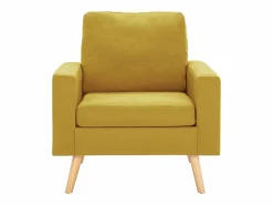 vidaxl Juego de sofás de 2 piezas tela Amarillo Best