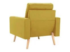 vidaxl Juego de sofás de 2 piezas tela Amarillo Best