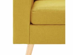 vidaxl Juego de sofás de 2 piezas tela Amarillo Best