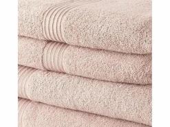 Today Textil De Baño|Textil De Baño|Juego de Toallas 4 Unidades Rosa claro