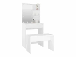 vidaxl Tocador|Juego de tocador con LED madera contrachapada