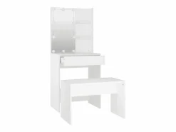 vidaxl Tocador|Juego de tocador con LED madera contrachapada
