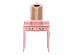 Tocador|Juego de tocador y taburete madera paulownia 80x69x141 cm ES683065